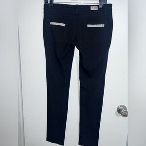 Black embellished Skinny stretch Pants